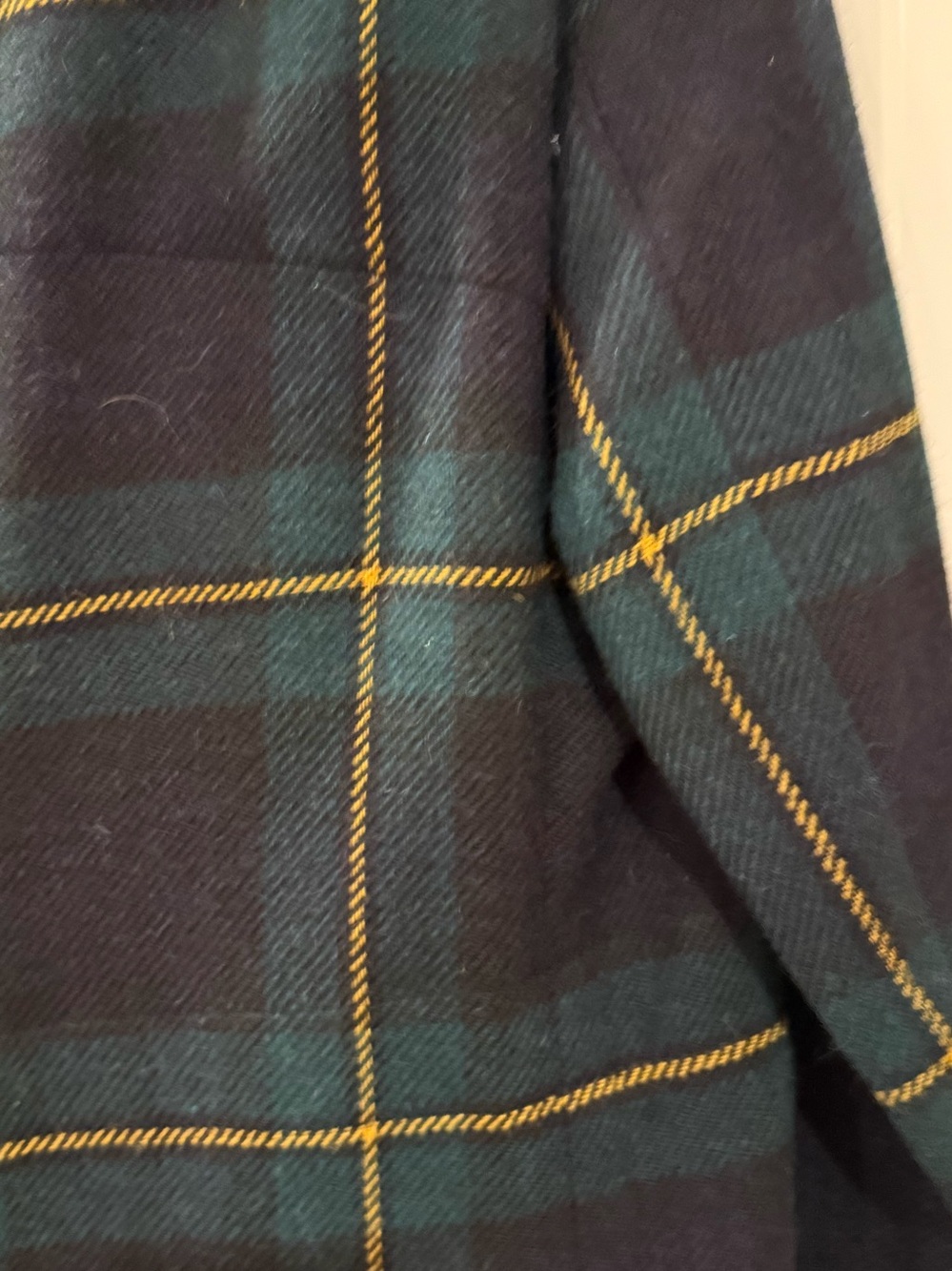 Polo by Ralph Lauren Navy & Green Plaid Sport Coat with Gold Accents - Picture 10 of 15